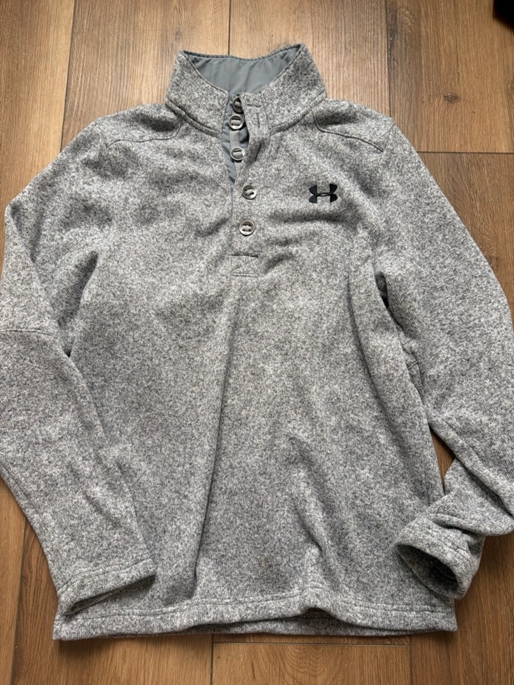 Under Armour Men's Gray Heather Quarter-Snap Pullover